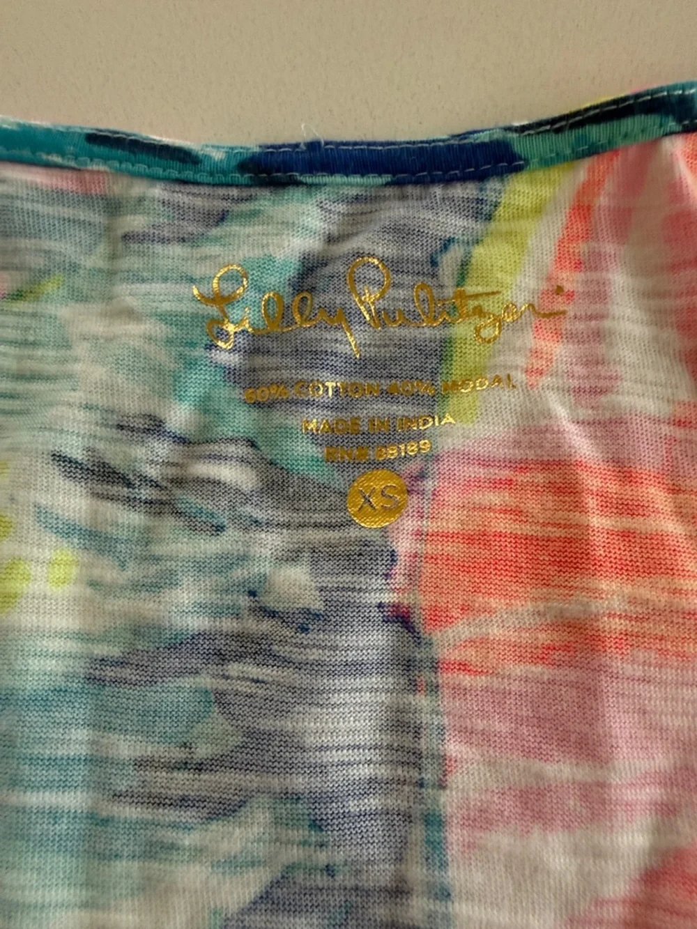 Lilly Pulitzer Teal Tropical Tank Dress with Pink Accents - Picture 2 of 5